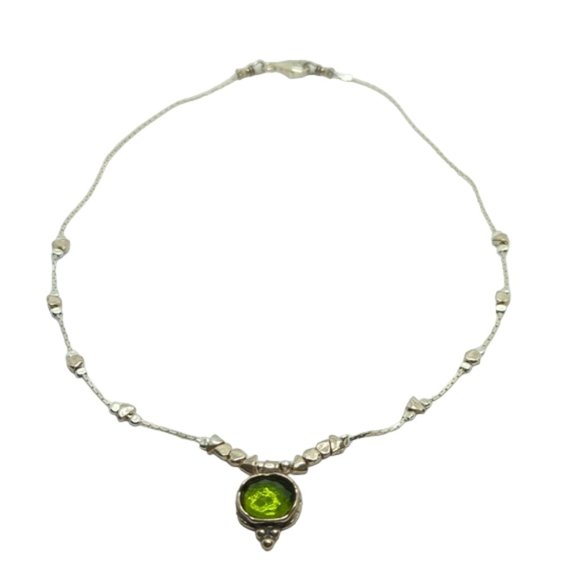 Silpada Silver Daintree Necklace, Earrings - Green Quartz - Picture 3 of 5